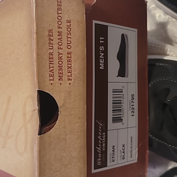 Original Weatherproof Vintage Men  Lace up Shoes Memory Foam  Size 11 Black - Picture 9 of 9